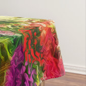 日本のな庭の塔の桜および滝 テーブルクロス (インサイチュ)