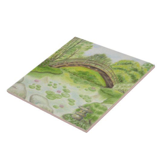 日本のな庭の壁のタイル タイル (側面)