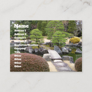 日本のな庭の日本庭園 名刺