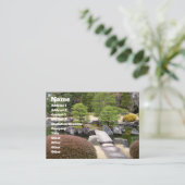 日本のな庭の日本庭園 名刺 (スタンド正面)