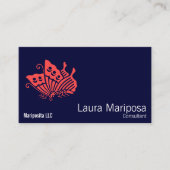 日本のな庭の蝶 名刺 (正面)