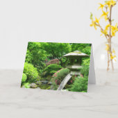 日本のな庭の郵便はがき カード (黄色い花)