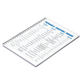 日本のな挨拶の図表のノート ノートブック (左側)