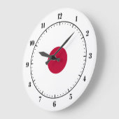 日本のな旗の時計 ラージ壁時計 (傾斜)