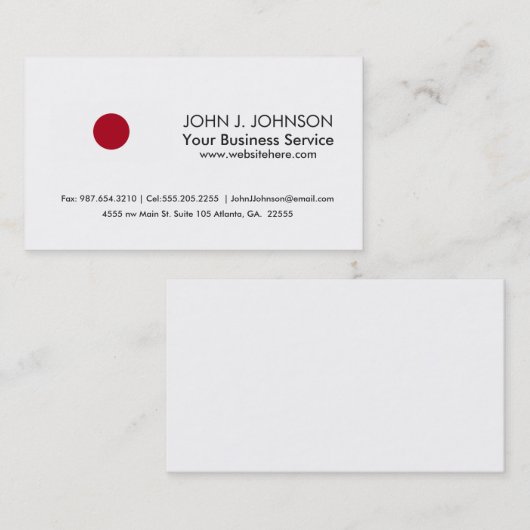 日本のな旗 名刺 (正面/裏面)