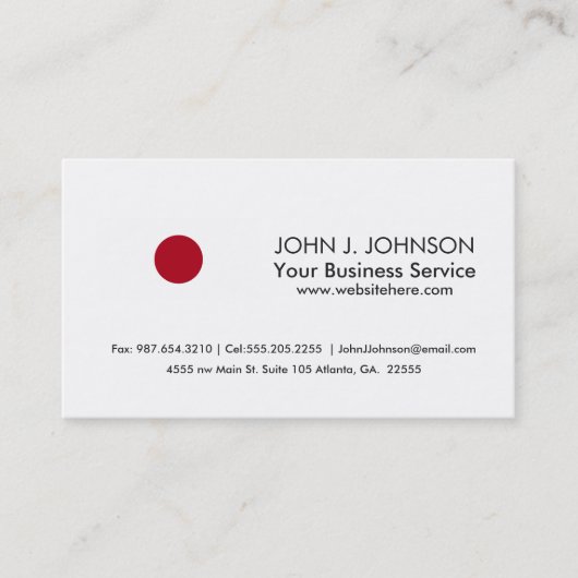 日本のな旗 名刺 (正面)