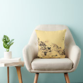 日本のな村の水彩画の芸術 クッション (椅子)