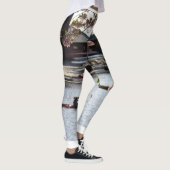 日本のな桜の中の漕艇 レギンス (右)