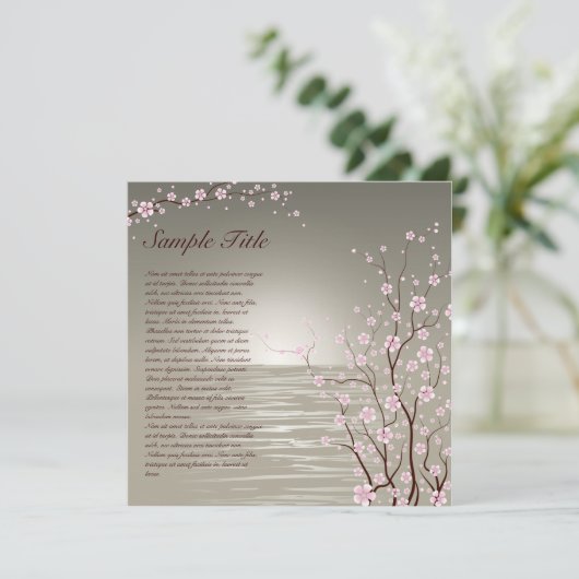 日本のな桜の招待状01 招待状 (スタンド正面)