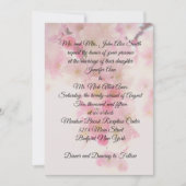 日本のな桜の結婚式 招待状 (正面)