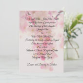 日本のな桜の結婚式 招待状 (スタンド正面)