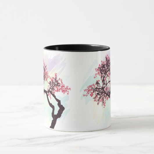 日本のな桜の花のマグ マグカップ (中央)