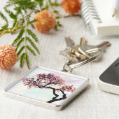 日本のな桜の花Keychain キーホルダー (側面)