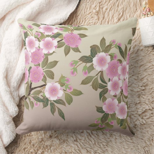 日本のな桜 クッション (ブランケット)