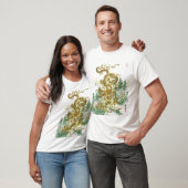 日本のな森林上の中国のなドラゴン Tシャツ (ユニセックス)