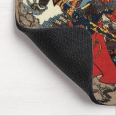 日本のな武士のカッコいいの東洋のクラシックな戦士の芸術 マウスパッド (コーナー)