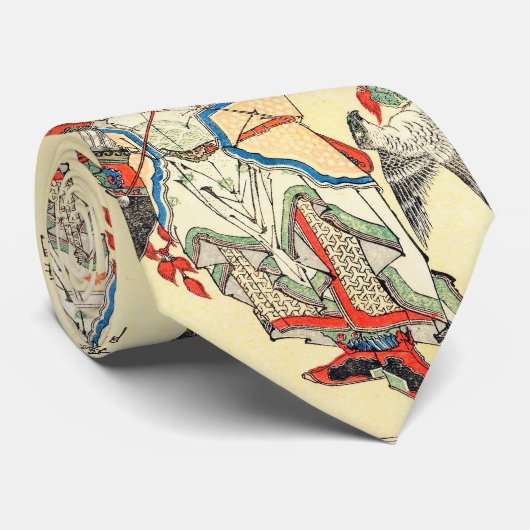日本のな武士の戦士のスケッチの入れ墨Hokusai ネクタイ (ロール)