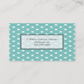 日本のな波パターンSeigaiha 名刺 (裏面)