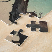 日本のな浮世絵の芸術(Kouitsu Tsuchiya) ジグソーパズル (側面)