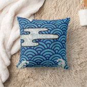 日本のな海および雲 クッション (ブランケット)