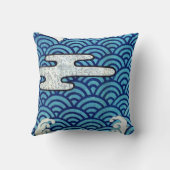 日本のな海および雲 クッション (裏面)