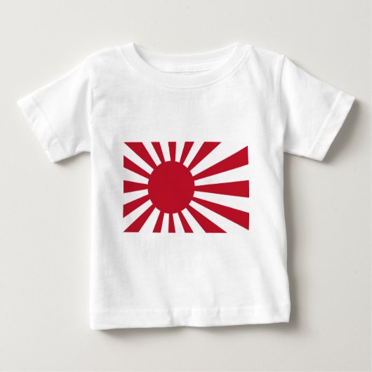 日本のな海軍旗のTシャツおよび服装 ベビーTシャツ (正面)