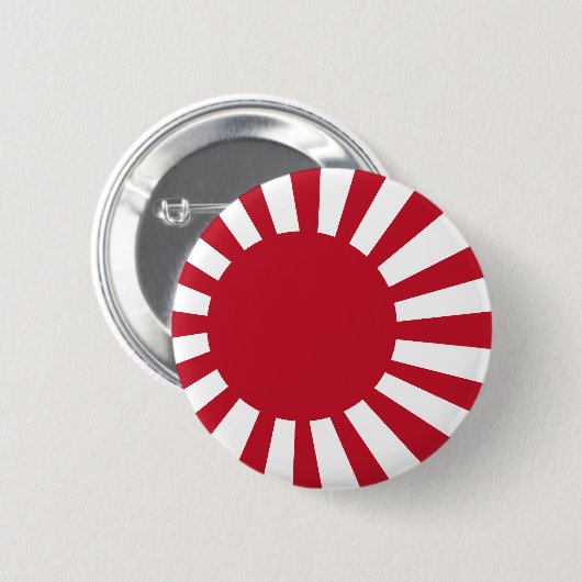 日本のな海軍旗のTシャツおよび服装 缶バッジ (正面&裏面)