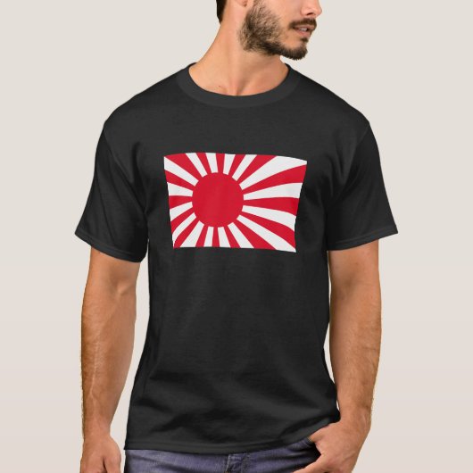 日本のな海軍旗のTシャツおよび服装 Tシャツ (正面)