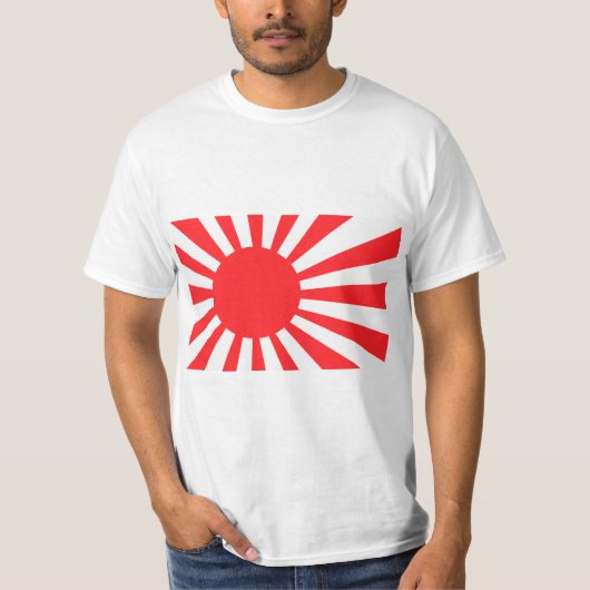 日本のな海軍旗 Tシャツ (正面)