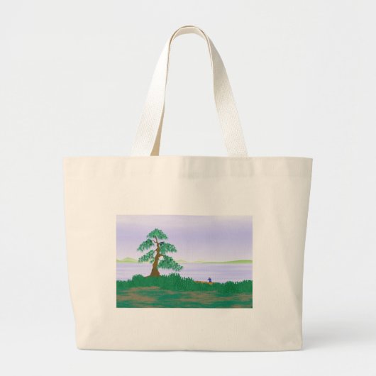 日本のな漁師-バッグ ラージトートバッグ (正面)