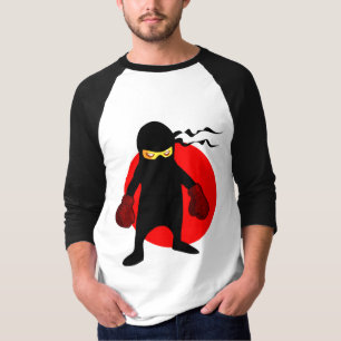 日本のな漫画の忍者のボクサーのワイシャツ Tシャツ