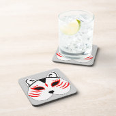 日本のな猫のマスク コースター (右側)