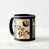 日本のな猫の芸術のコーヒー・マグ マグカップ (正面左)