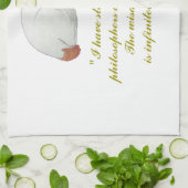 日本のな猫の芸術の哲学の引用文の台所タオル キッチンタオル (折り畳み)