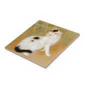 日本のな猫、Takeuchi Seihōの日本のな芸術 タイル (側面)