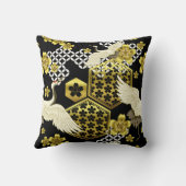 日本のな着物の生地は装飾の枕のスタイルを作りました クッション (裏面)