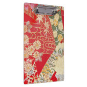 日本のな着物の織物、小花パターン クリップボード (右)