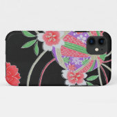 日本のな着物の織物、小花パターン Case-Mate iPhoneケース (裏面(横))