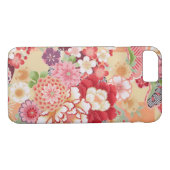 日本のな着物の織物、花 Case-Mate iPhoneケース (裏面(横))