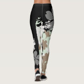 日本のな着物のPatern BのLegginsの黒 レギンス (裏面)