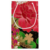 日本のな着物パターンギフトバッグ スモールペーパーバッグ (裏面)