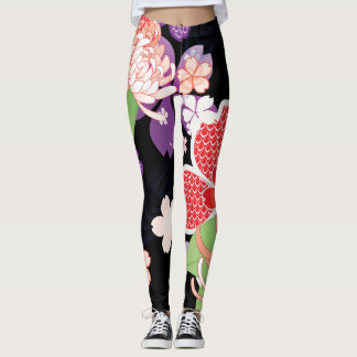 日本のな着物Patern Leggins レギンス