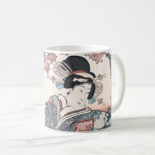 日本のな秋Ukiyo-e Momijigari himegimi無し コーヒーマグカップ
