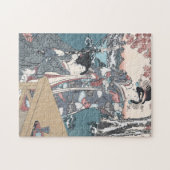 日本のな秋Ukiyo-e Momijigari himegimi無し ジグソーパズル (横)