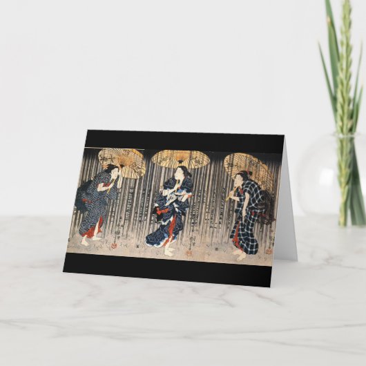 日本のな絵を描くc. 1800's カード (正面)