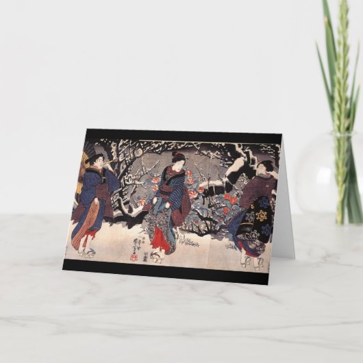 日本のな絵を描くc. 1800's カード (正面)