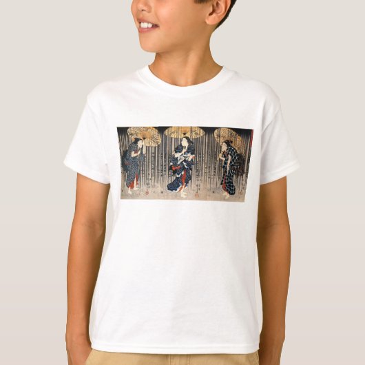 日本のな絵を描くc. 1800's tシャツ (正面)