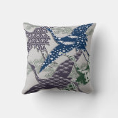 日本のな織物クレーン クッション (裏面)