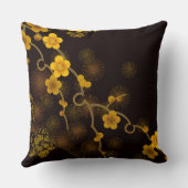 日本のな花のデザイン クッション (裏面)