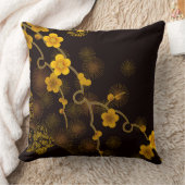 日本のな花のデザイン クッション (ブランケット)